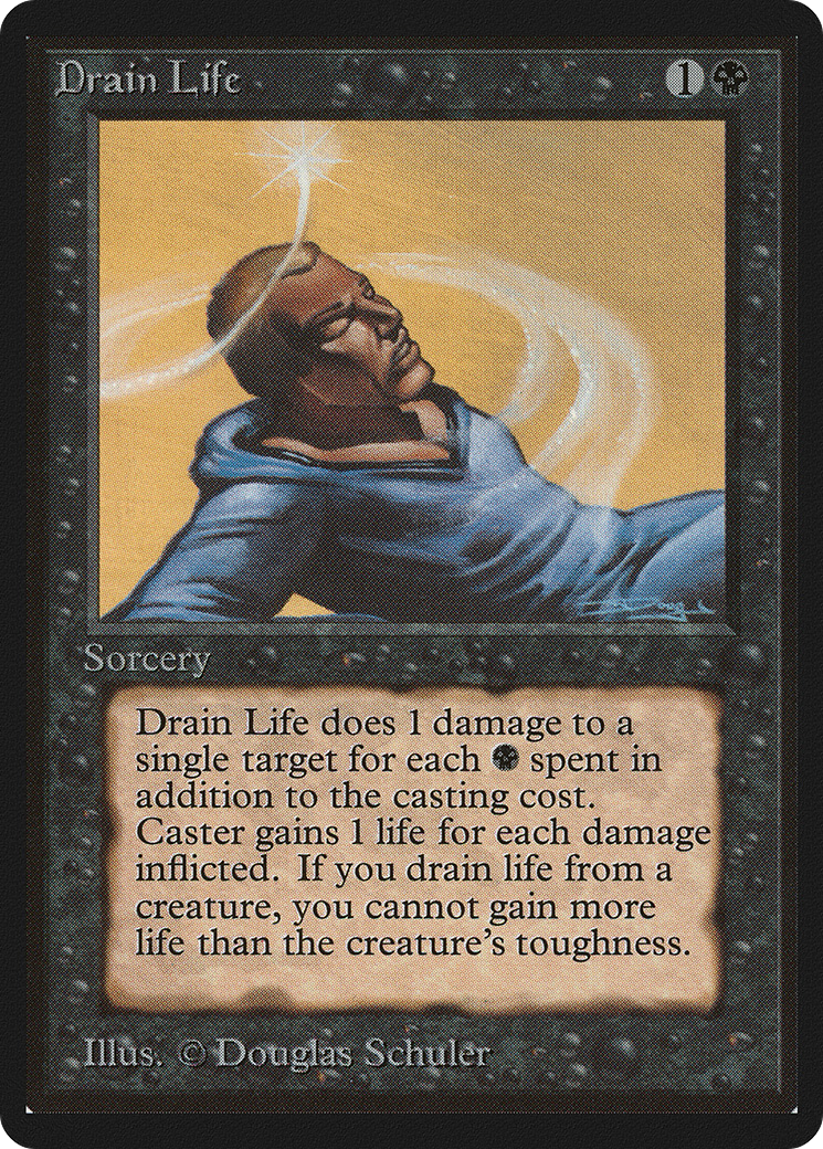 Drain Life (LEB-) [Oldschool] Limited Edition Beta MTG Single Wizards of the Coast
