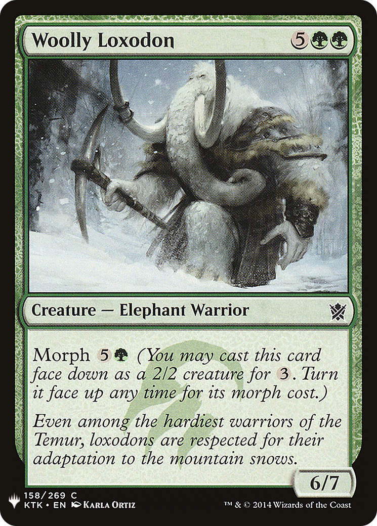 Woolly Loxodon (LIST-KTK-158) [Mystery Booster] The List MTG Single Wizards of the Coast
