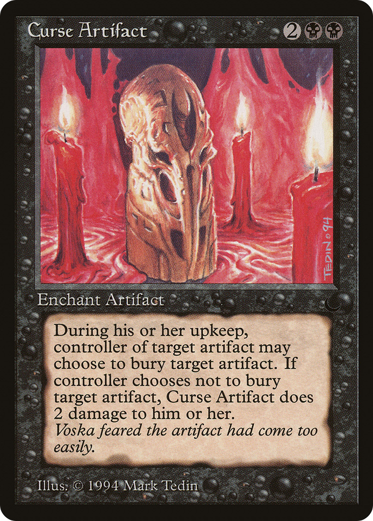 Curse Artifact (DRK-043) [Oldschool] The Dark MTG Single Wizards of the Coast