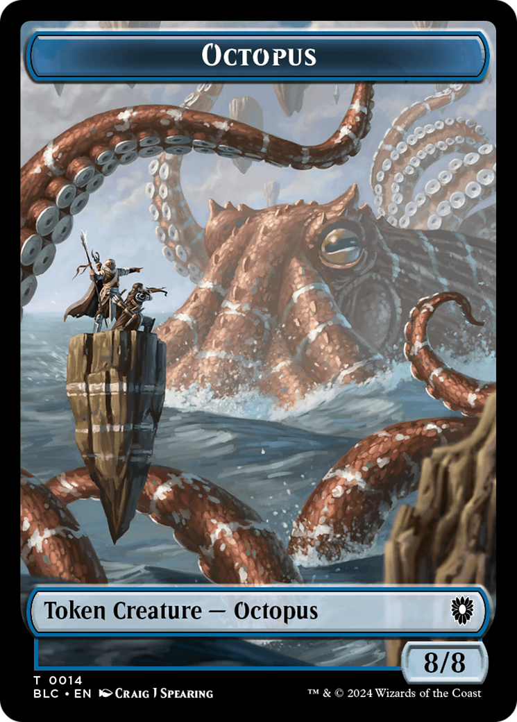 Octopus (TBLC-014) [Tokens] Bloomburrow Commander Tokens Foil MTG Single Wizards of the Coast