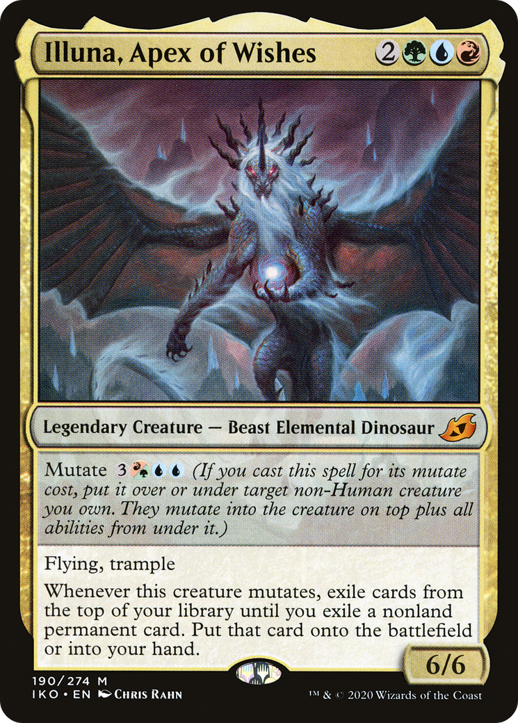 Illuna, Apex of Wishes (IKO-190) [Ikoria: Lair of Behemoths] MTG Single Wizards of the Coast