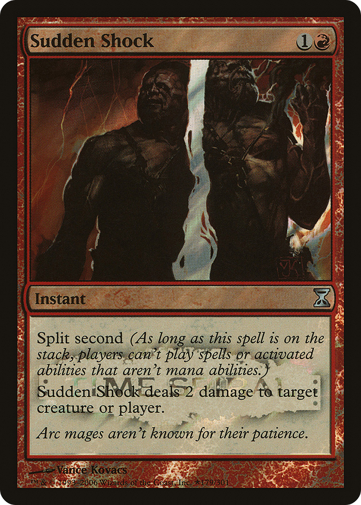 Sudden Shock (LARP-179) [Time Spiral Promos] Foil MTG Single Wizards of the Coast