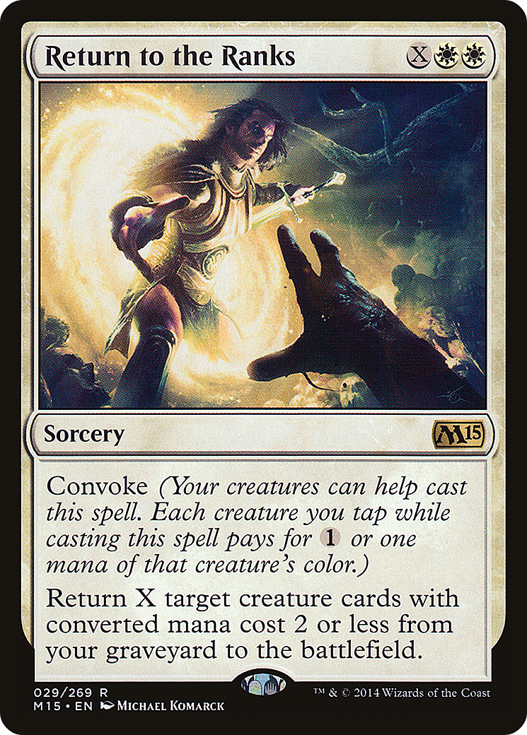 Return to the Ranks (M15-029) [Magic 2015] Foil MTG Single Wizards of the Coast