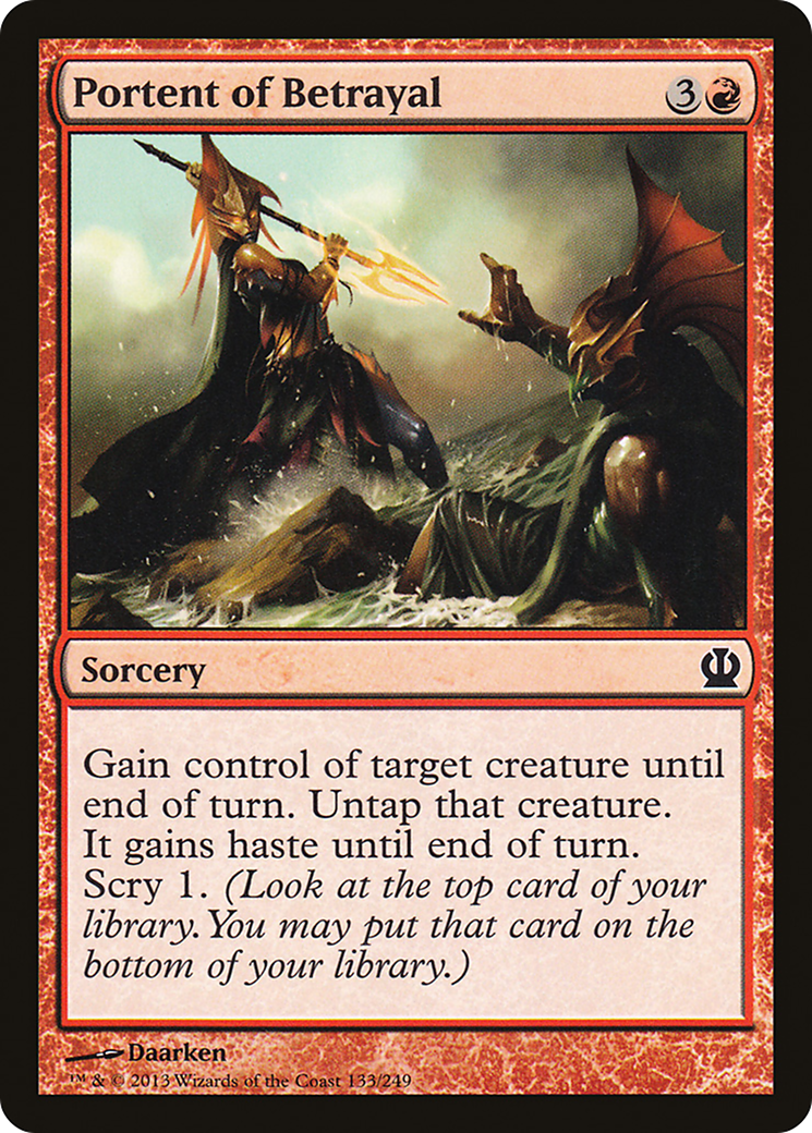 Portent of Betrayal (THS-133) [Theros] Foil MTG Single Wizards of the Coast