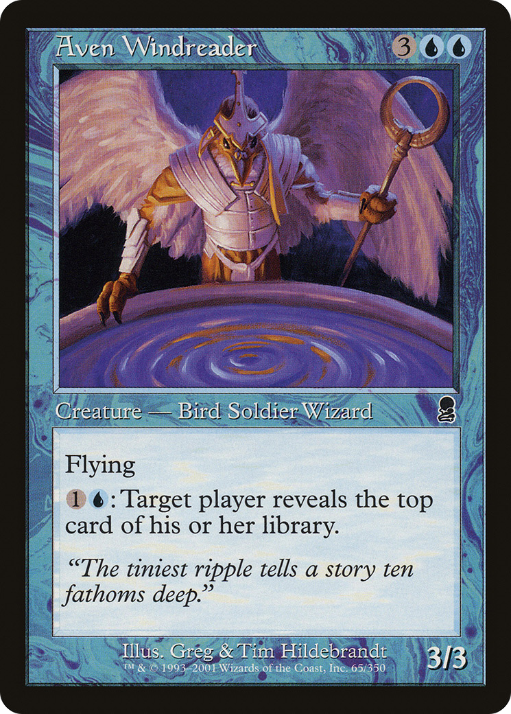 Aven Windreader (ODY-065) [Odyssey] MTG Single Wizards of the Coast