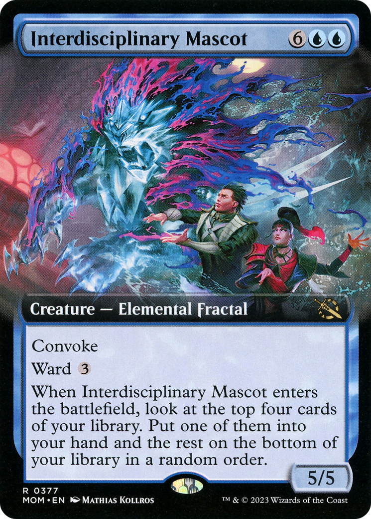 Interdisciplinary Mascot (MOM-377) [March of the Machine] (Extended Art) MTG Single Wizards of the Coast