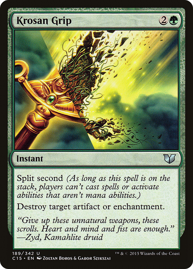 Krosan Grip (C15-189) [Commander 2015] MTG Single Wizards of the Coast
