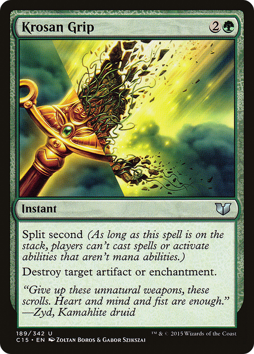 Krosan Grip (C15-189) [Commander 2015] MTG Single Wizards of the Coast