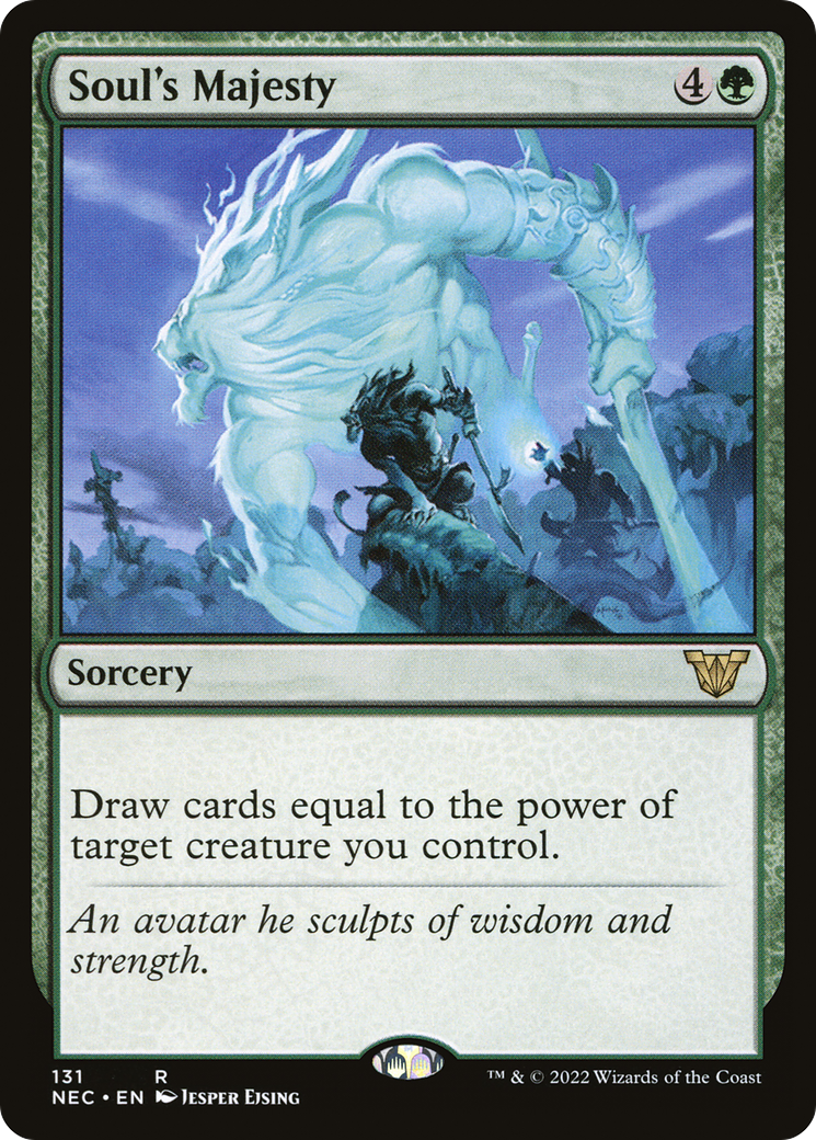 Soul's Majesty (NEC-131) [Neon Dynasty Commander] MTG Single Wizards of the Coast