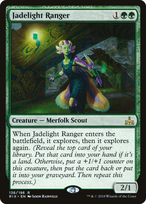 Jadelight Ranger (RIX-136) [Rivals of Ixalan] MTG Single Wizards of the Coast