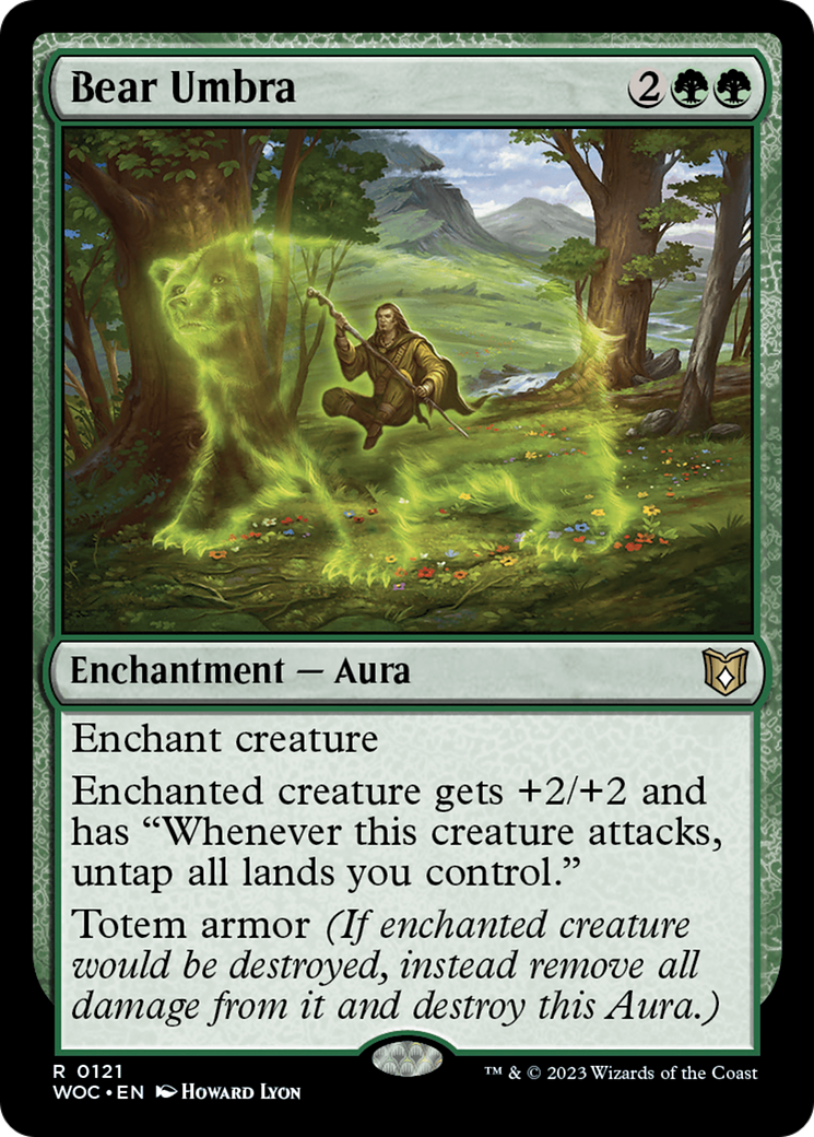Bear Umbra (WOC-121) [Wilds of Eldraine Commander] MTG Single Wizards of the Coast