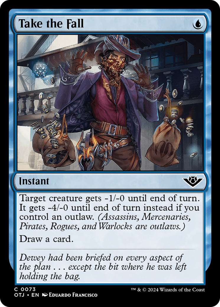 Take the Fall (OTJ-073) [Outlaws of Thunder Junction] Foil MTG Single Wizards of the Coast
