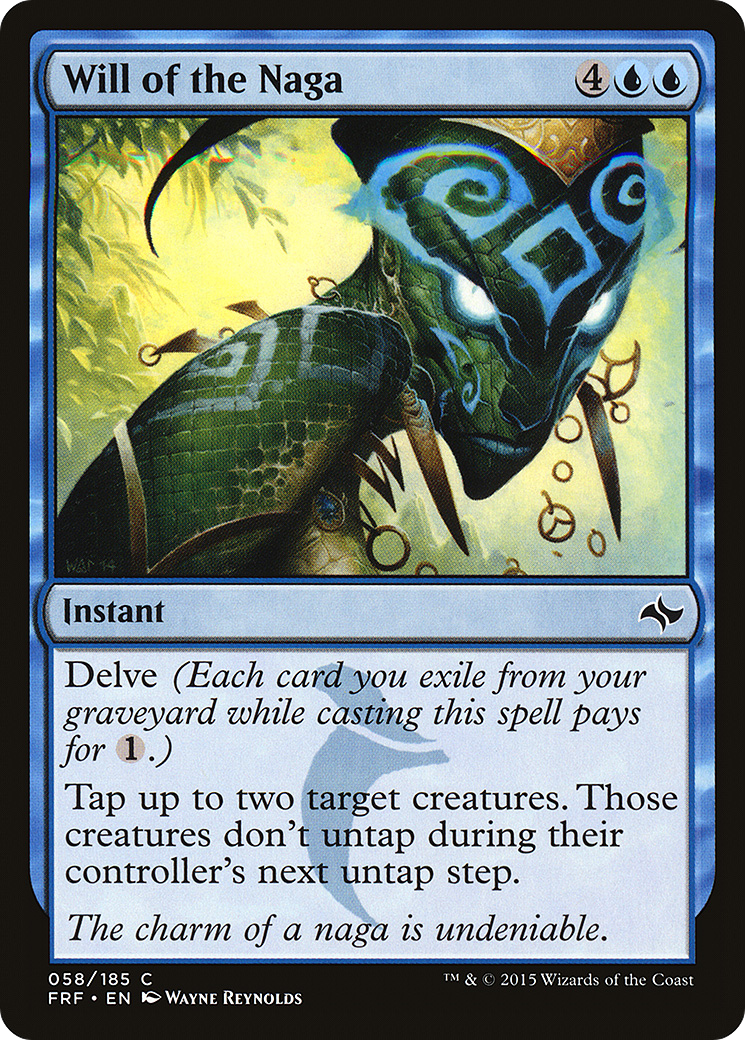 Will of the Naga (FRF-058) [Fate Reforged] Foil MTG Single Wizards of the Coast