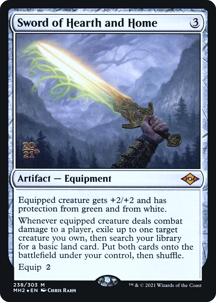Sword of Hearth and Home (PRE-238) [Modern Horizons 2 Promos] Foil MTG Single Wizards of the Coast