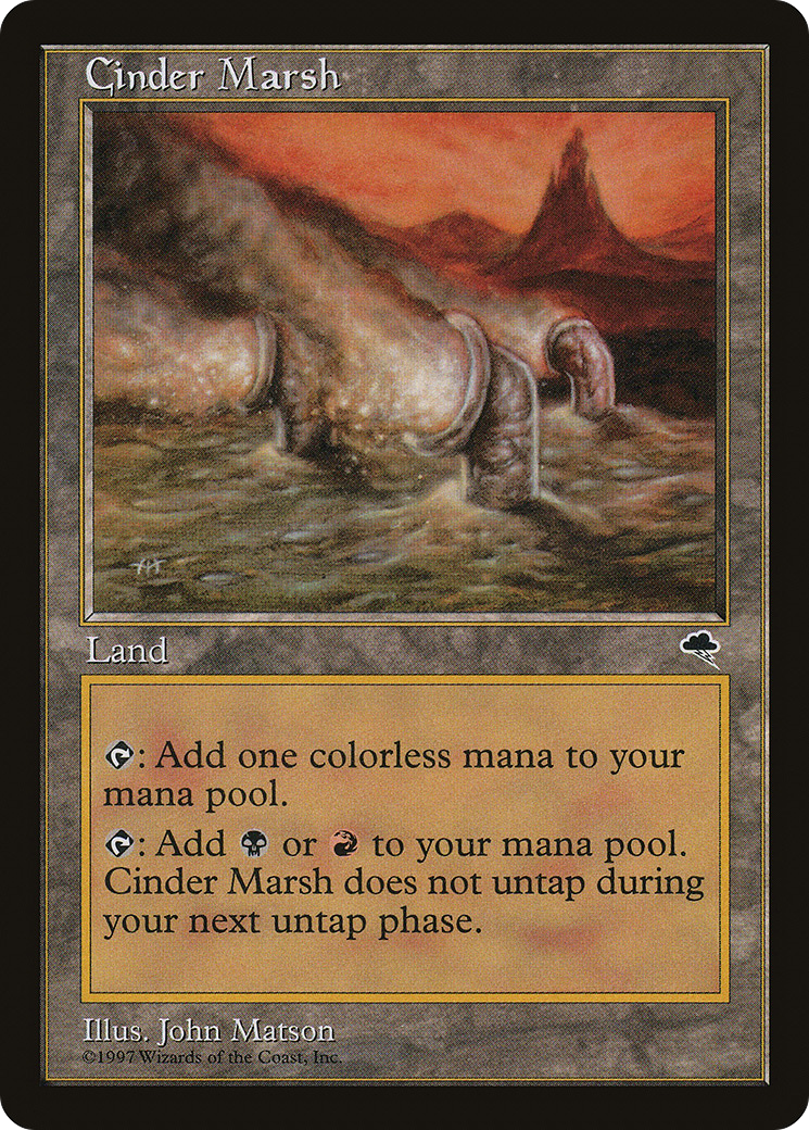 Cinder Marsh (TMP-317) [Tempest] MTG Single Wizards of the Coast