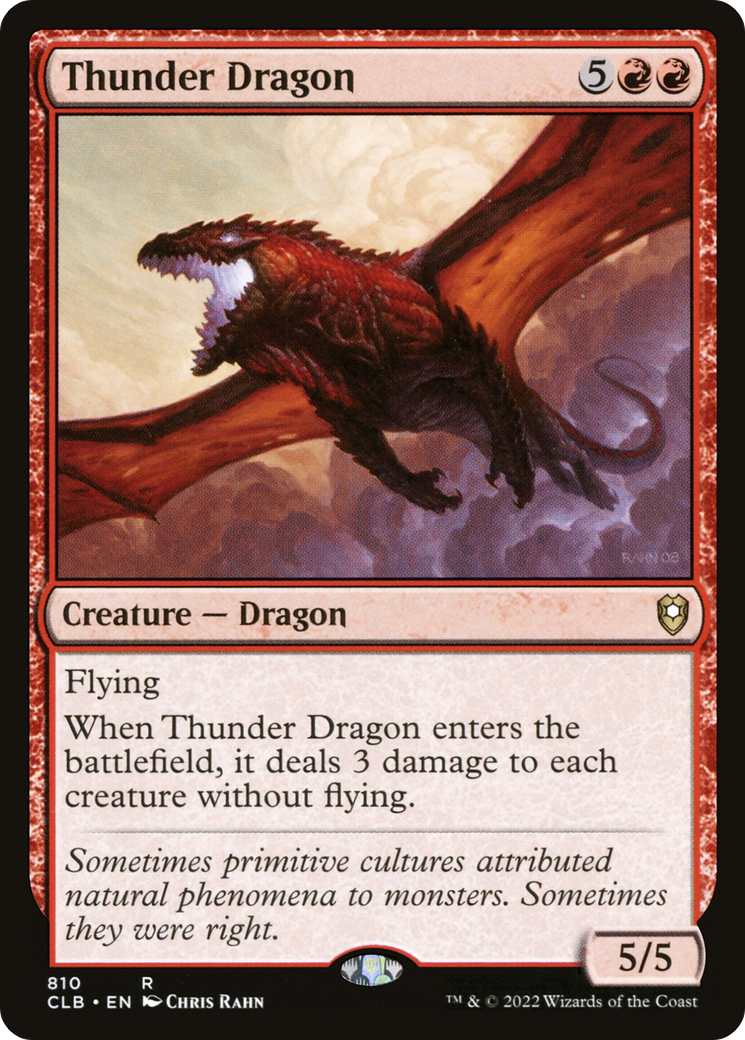 Thunder Dragon (CLB-810) [Commander Legends: Battle for Baldur's Gate] MTG Single Wizards of the Coast