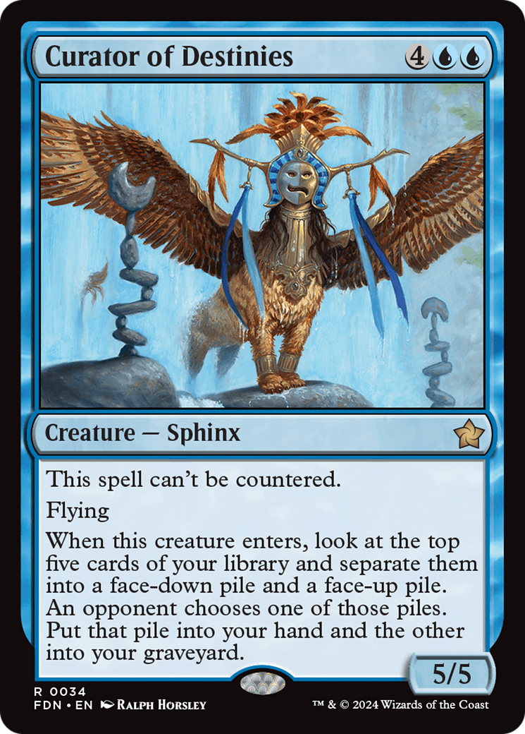 Curator of Destinies (FDN-034) [Foundations] Foil MTG Single Wizards of the Coast
