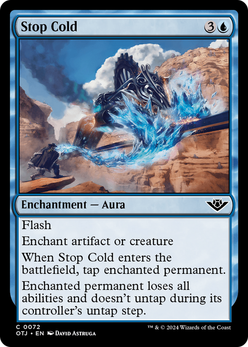 Stop Cold (OTJ-072) [Outlaws of Thunder Junction] Foil MTG Single Wizards of the Coast