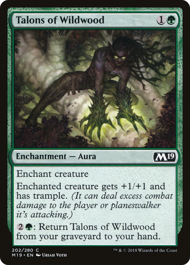 Talons of Wildwood (M19-202) [Core Set 2019] Foil MTG Single Wizards of the Coast