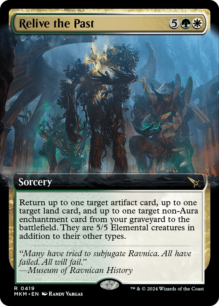 Relive the Past (MKM-419) [Murders at Karlov Manor] (Extended Art) MTG Single Murders at Karlov Manor