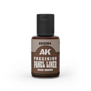 AK Interactive: Precision Panel Liner - Dark Brown Model Paints AK INTERACTIVE