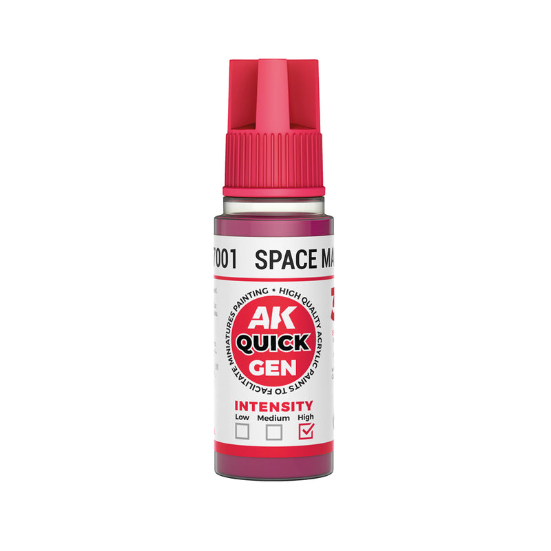 AK Interactive: Quick Gen Acrylic Space Magenta 18ml Model Paints AK INTERACTIVE