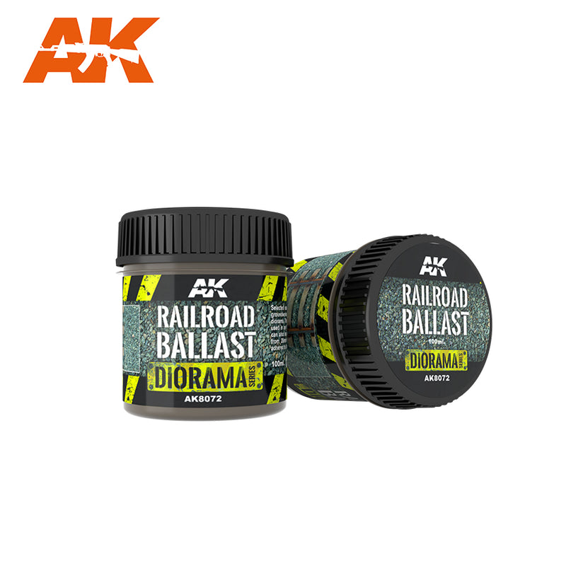 AK Interactive: Railroad Ballast - 100ml Model Paints AK INTERACTIVE