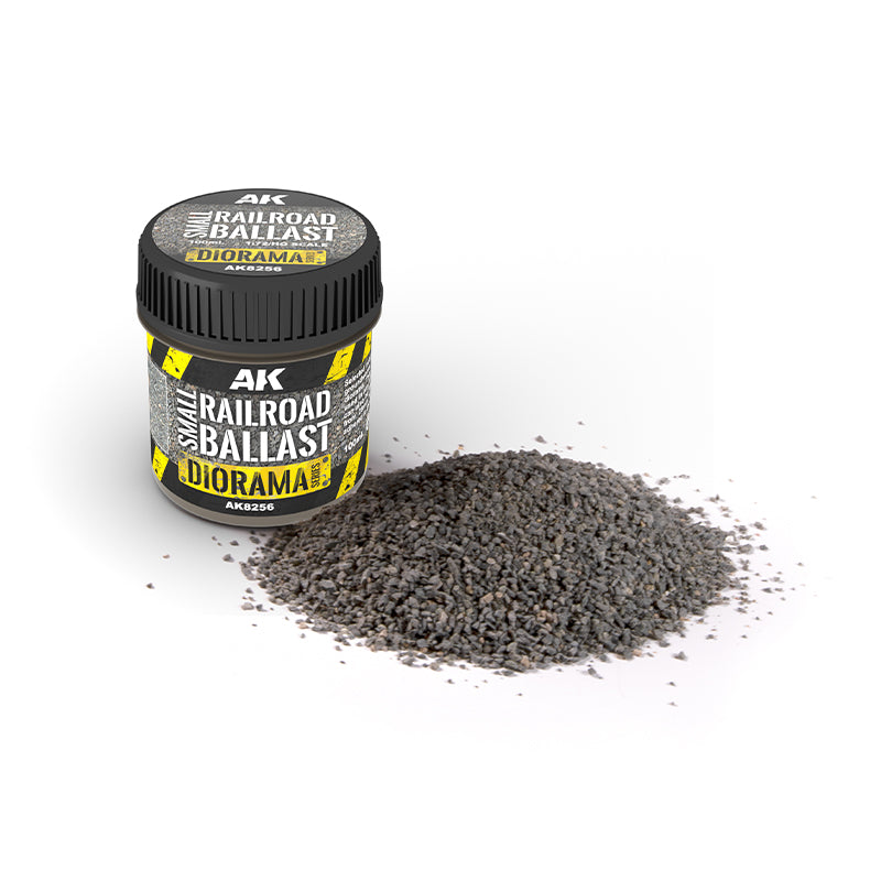 AK Interactive: Small Railroad Ballast - 100ml Model Paints AK INTERACTIVE