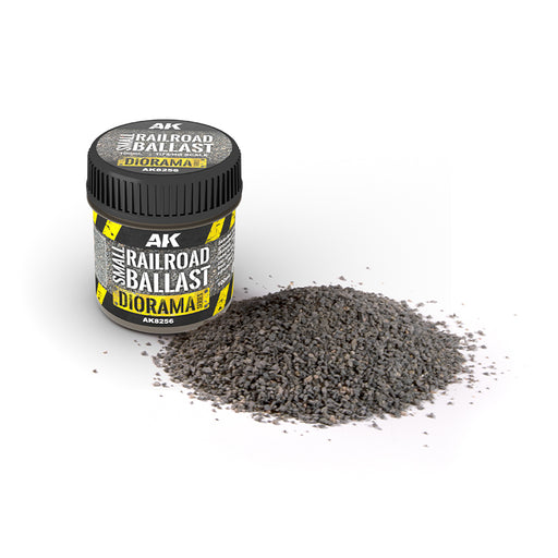 AK Interactive: Small Railroad Ballast - 100ml Model Paints AK INTERACTIVE