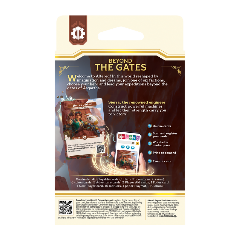 Altered TCG: Starter Deck - Axiom Altered TCG Sealed Equinox   