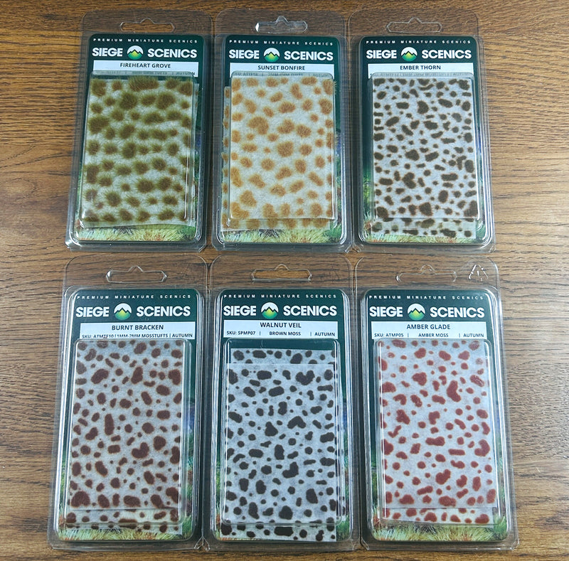 Siege Scenics: The Amberfall Collection Box - Autumn Basing Materials Siege Scenics