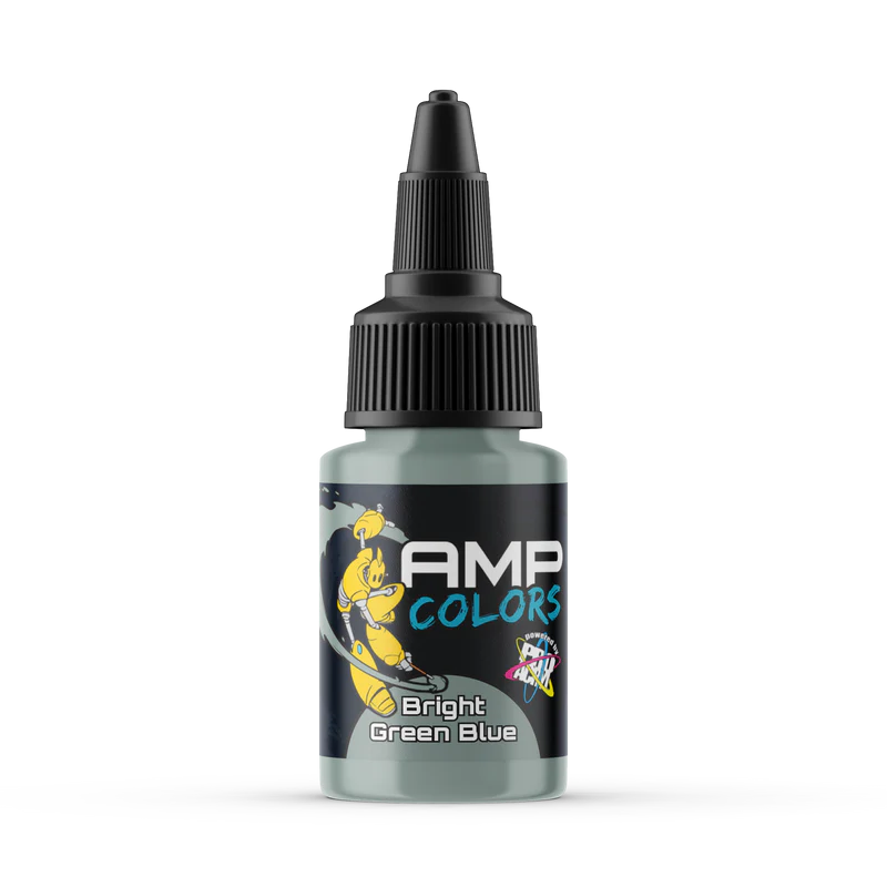 Monument Hobbies: Pro Acryl - AMP Colors Bright Green Blue Model Paints Warp Speed Distribution