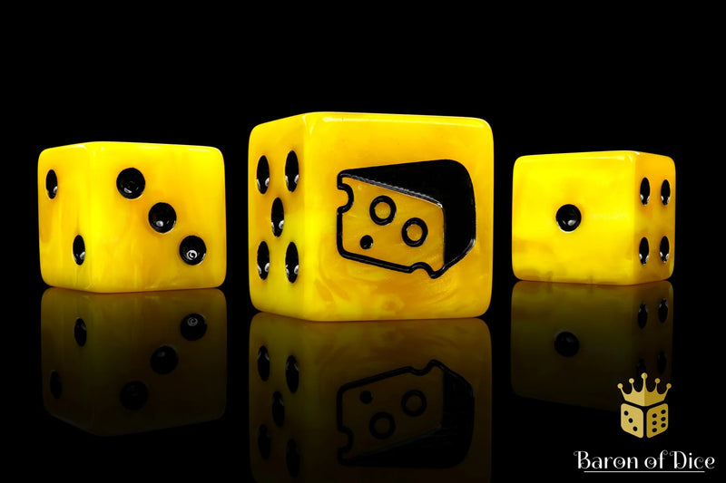 Baron of Dice: "Warp Cheese" 25x16mm Square Corner Dice Dice & Gaming Accessories Baron of Dice
