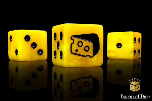Baron of Dice: "Warp Cheese" 25x16mm Square Corner Dice Dice & Gaming Accessories Baron of Dice
