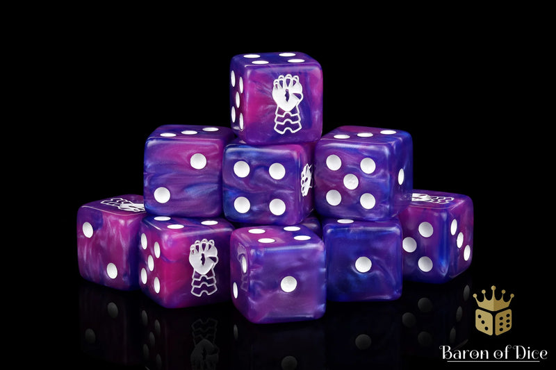 Baron of Dice: "Clawed Gauntlet" 25x16mm Square Corner Dice
