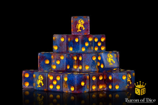 Baron of Dice: "Ancient Aztecs" 25x16mm Square Corner Dice Dice & Gaming Accessories Baron of Dice