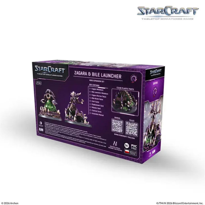 [PREORDER] StarCraft: Tabletop Miniatures Game - Zerg Zagara & Bile Launcher StarCraft: Tabletop Miniatures Game Archon Studio