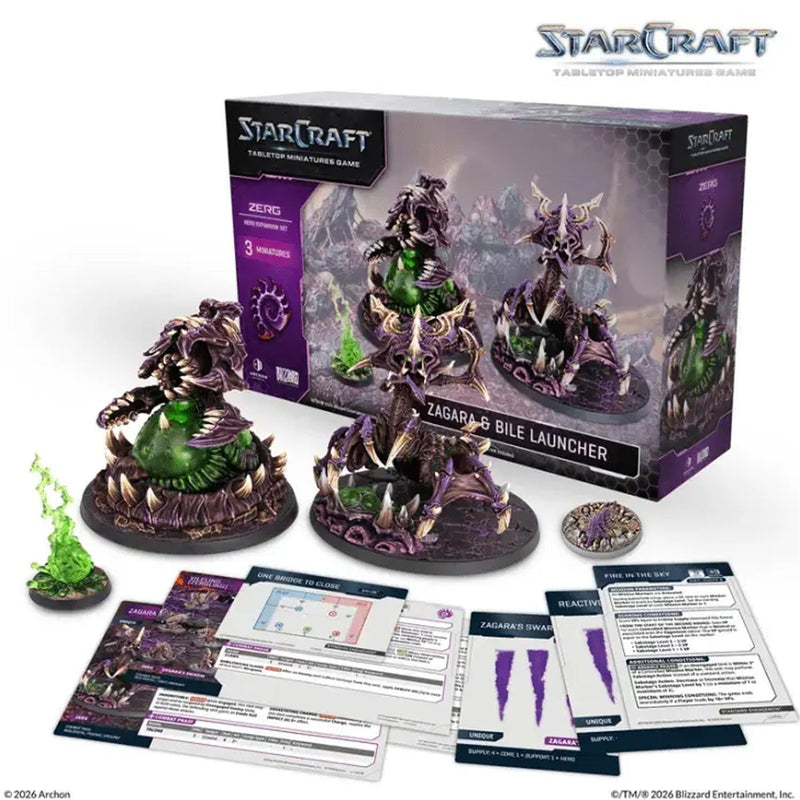 [PREORDER] StarCraft: Tabletop Miniatures Game - Zerg Zagara & Bile Launcher StarCraft: Tabletop Miniatures Game Archon Studio