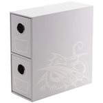 Dragon Shield: Fortress Vertical 2 Card Drawers - White