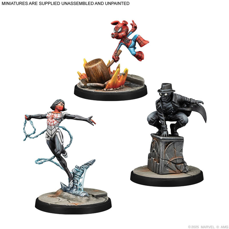 Marvel Crisis Protocol: Silk, Spider-Ham & Spider-Man Noir Character Pack Marvel Crisis Protocol Atomic Mass Games