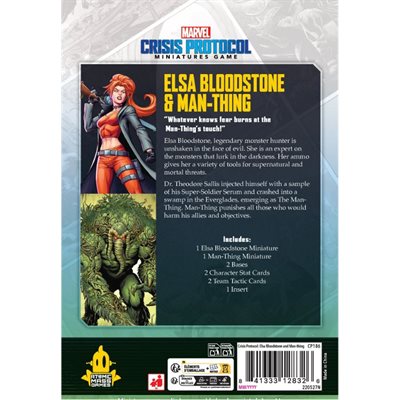 Marvel Crisis Protocol: Elsa Bloodstone & Man-Thing Marvel Crisis Protocol Atomic Mass Games