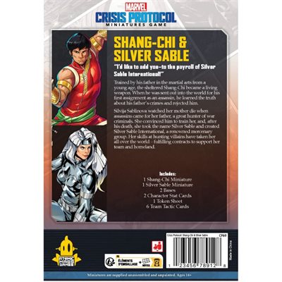 Marvel Crisis Protocol: Shang-Chi & Silver Sable Marvel Crisis Protocol Atomic Mass Games   