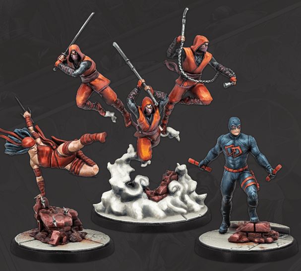 Marvel Crisis Protocol: Shadowland Daredevil & Elektra w/ Hand Ninjas Marvel Crisis Protocol Atomic Mass Games   