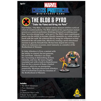 Marvel Crisis Protocol: The Blob & Pyro Marvel Crisis Protocol Atomic Mass Games   