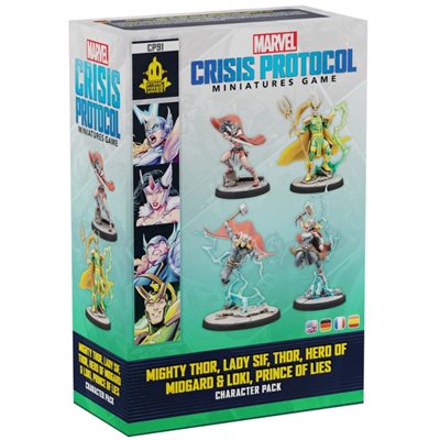 Marvel Crisis Protocol: Mighty Thor, Lady Sif, Thor, Hero of Midgard & Loki, Prince of Lies Marvel Crisis Protocol Atomic Mass Games   