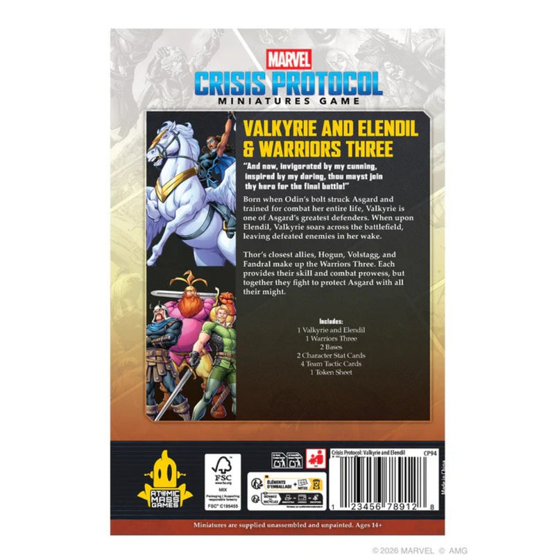 Marvel Crisis Protocol: Valkyrie on Elendil & Warriors Three (Release: Feb 13 2026) Marvel Crisis Protocol Atomic Mass Games