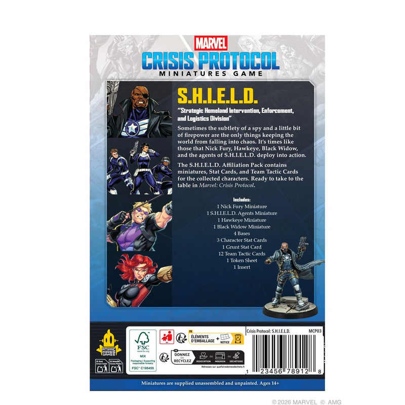 Marvel Crisis Protocol: S.H.I.E.L.D. Affiliation Pack Marvel Crisis Protocol Atomic Mass Games