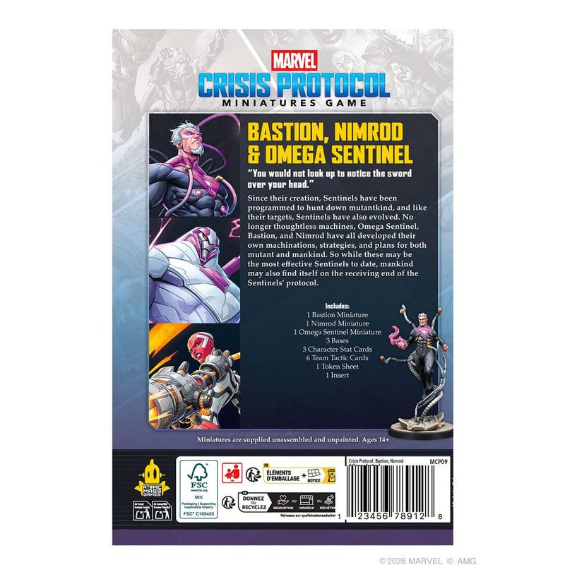 Marvel Crisis Protocol: Bastion, Nimrod & Omega Marvel Crisis Protocol Atomic Mass Games