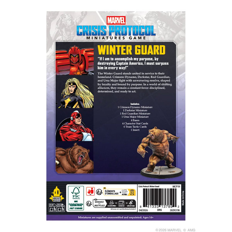 Marvel Crisis Protocol: Winter Guard Affiliation Pack (Release Date: August 21) Marvel Crisis Protocol Atomic Mass Games