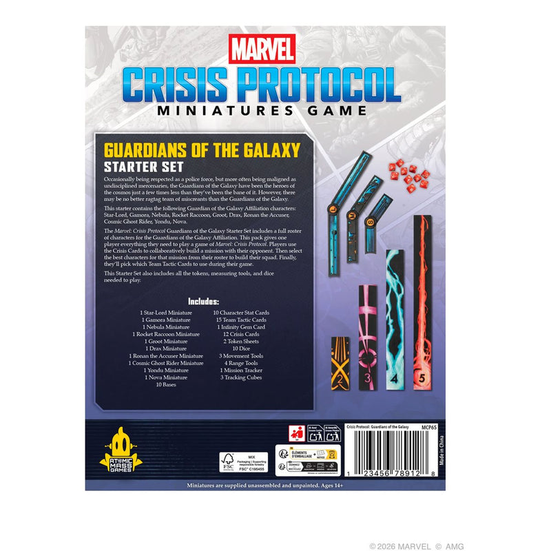 Marvel Crisis Protocol: Guardians of the Galaxy Starter Set (Release Date: July 24 2026)